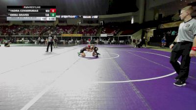 110 lbs Quarterfinal - Yadira Covarrubias, Washington State (W) vs Emma Graves, Tarleton State (W)