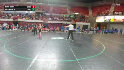 120 lbs Round 1 - Rr1 - Evan Zorn, Springtown vs Max Mance, Brock
