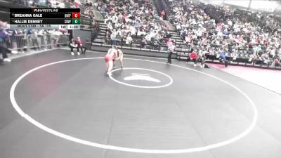 5A 155 lbs Quarterfinal - Hallie Denney, Cedar Valley vs Breanna Gale, Bountiful