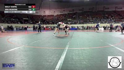175 lbs Consi Of 8 #1 - Molly Doepel, Yukon Middle School Girls vs Erin McEntire, Cleveland
