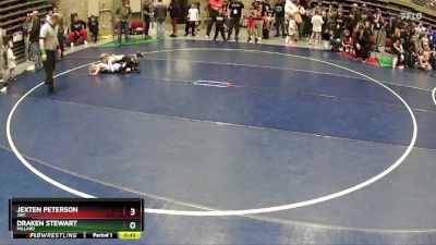 70 lbs Champ. Round 2 - Jexten Peterson, JWC vs Draken Stewart, Millard