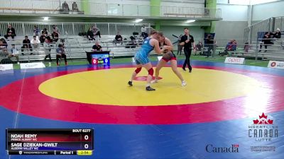 69kg Semifinal - Noah Remy, Prince Albert WC vs Sage Dziekan-Gwilt, Alberni Valley WC