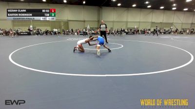 80 lbs Quarterfinal - Uzziah Clark, OK Elite 12U Black vs Easton Robinson, Team Danger 12U