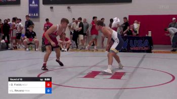 74 kg Round Of 16 - Derek Fields, Wolfpack Wrestling Club vs Lucas Revano, Pennsylvania RTC
