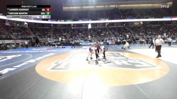 II-170 lbs Champ. Round 2 - Landen Gadway, Saranac vs Kayleb Martin, Sackets Harbor