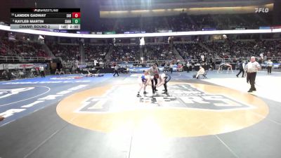 II-170 lbs Champ. Round 2 - Landen Gadway, Saranac vs Kayleb Martin, Sackets Harbor