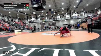 190 lbs Quarterfinal - Johrdynn Webber, Hilldale vs MeKenzie Tuck, Muldrow