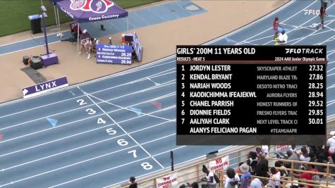 Youth Girls' 200m, Finals 6 - Age 11