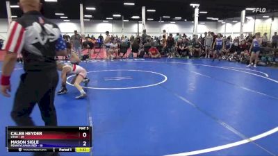 71 lbs Round 1 (8 Team) - Caleb Heyder, Utah vs Mason Sigle, Pennsylvania Red