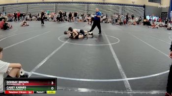 88 lbs Round 5 (8 Team) - Dominic Brown, FCA Hurricanes vs Casey Karnes, Hanover Hawkeye