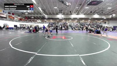 160 lbs Cons. Round 1 - Anna Johnson, Hawkeye Community College vs Piper Kunnap, York University
