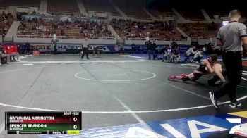 D4-126 lbs Quarterfinal - Nathanial Arrington, Bagdad HS vs Spencer Brandon, Blue Ridge