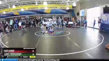 50-60 lbs 3rd Place Match - Lucy Oakes, Team Alpha Miami vs Carey Wesolowski, Grappling House Wrestling