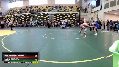 150 lbs Semifinal - Benjamin Brownfield, CANTON MCKINLEY vs Mario Brienza, REVERE