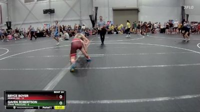 126 lbs Round 6 (8 Team) - Gaven Robertson, Strive Wrestling vs Bryce Boyer, Kraken Red