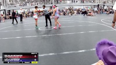 120 lbs Round 6 (8 Team) - Delialah Betances, MGW Something Wicked vs Layla Namerow, Kraken Dream Crushers