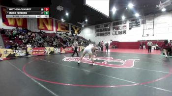 215 lbs Cons. Semi - Jacob Kerekes, South Torrance vs Matthew Olivarez, La Mirada