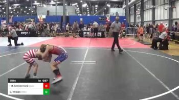 58 lbs Round Of 16 - Macson McCormick, Team Porcelli vs Emerick Wilcox, Hard Drive