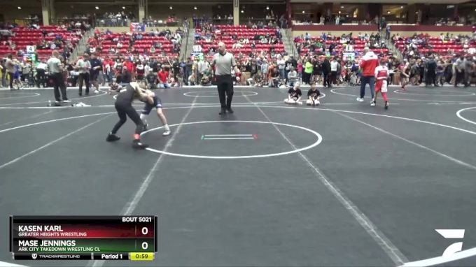 70 lbs Champ. Round 2 - Kasen Karl, Greater Heights Wrestling vs Mase