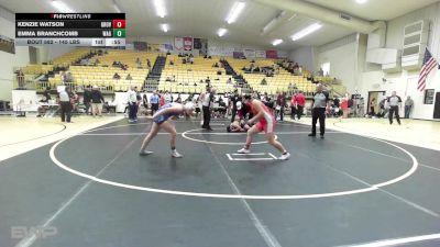 145 lbs Consolation - Kenzie Watson, Grove JH Girls vs Emma Branchcomb, Wagoner