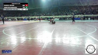 160 lbs Consi Of 32 #2 - Samuel Moore, Sand Springs Jr High vs Abreyen Barrazza, Clinton, Ok