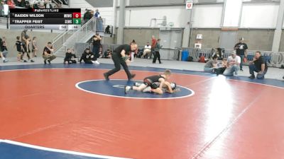 53 lbs Quarters - Raiden Wilson, Mat Demon Wrestling Club vs Trapper Feist, Sandpoint Legacy Wrestling Club