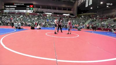 136 lbs Round 3 - Lula Estes, Springdale Youth Wrestling Club vs Zoie Perkins, Team Zulpo Perryville Wrestling