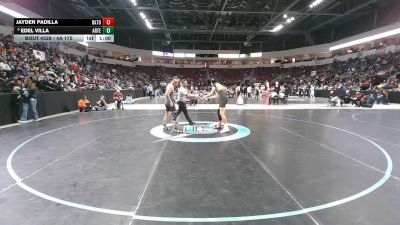 4A 175 lbs Cons. Round 3 - Jayden Padilla, Raton vs Edel Villa, Artesia