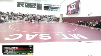 197 lbs Round 2 (3 Team) - Michael Whitney, Mt. SAC (Maroon) vs Matt Casado, Sierra College (White)