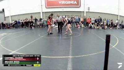 97-104 lbs Quarterfinal - Brianna Biggs, Clinic Wrestling FXBG vs Campbell Sharon, Falls Church Force Wrestling C