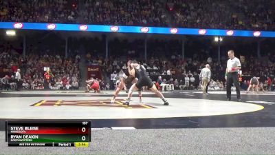 157 lbs Quarterfinal - Steve Bleise, Minnesota vs Ryan Deakin, Northwestern