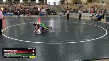 85 lbs Cons. Round 2 - Knox Hatcher, Wildcats Wrestling vs Andre Rolan, Irish Pride Wrestling Academy