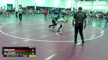 132 lbs Finals (8 Team) - Dillon Smith, Eagle Empire Purple vs Gage Rutan, Fight Barn WC