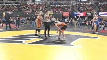 AA - 144 lbs Champ. Round 1 - Hunter Arriaga, Flathead (Kalispell) vs Thatcher Turnquist, Billings Senior High School