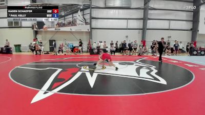 70 kg Champ. Round 2 - Kaden Schaefer, Buffalo Valley Regional Training Center vs Paul Kelly, West Coast Regional Training Center
