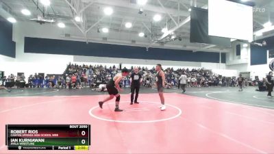 175 lbs Quarterfinal - Ian Kurniawan, Ayala Wrestling vs Robert Rios, Canyon Springs High School Wre