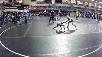90 lbs Cons. Round 1 - Kashton Brown, Beatrice Wrestling Club vs Pierce Fehringer, NGSE