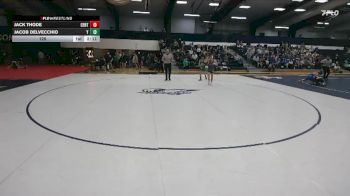 125 lbs Finals (2 Team) - Jack Thode, Centenary vs Jacob Delvecchio, York