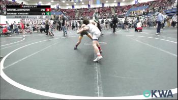 58 lbs Consi Of 4 - Samuel Airington, Saints Youth Wrestling Club vs Barrett Vanzant, Bristow Elementary Wrestling Club