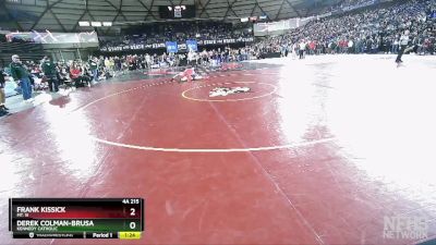 4A 215 lbs Quarterfinal - Frank Kissick, Mt. Si vs Derek Colman-Brusa, Kennedy Catholic