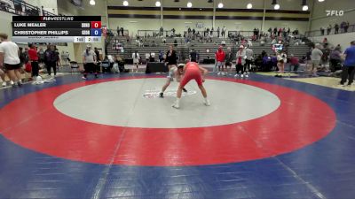 132 lbs Consolation - Luke Mealer, Sonoraville High School Wrestling vs Christopher Phillips, Georgia
