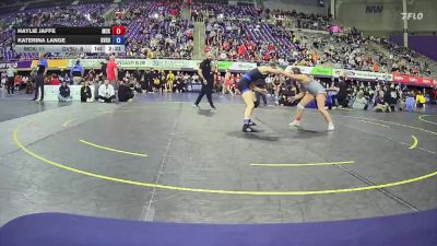 138 lbs Semis & 3rd Wb (16 Team) - Katerina Lange, Grand Valley State vs Haylie Jaffe, McKendree University