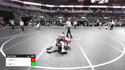 133 lbs Semifinal - Tyson Seibel, Belleville Little Devils vs Collin Bell, North Desoto Wrestling Academy