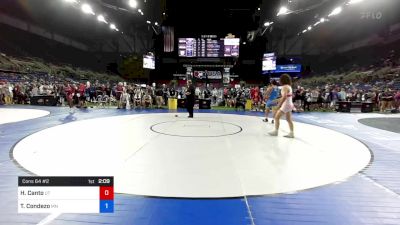 170 lbs Cons 64 #2 - Hixon Canto, Utah vs Tate Condezo, Minnesota