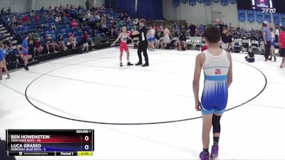 86 lbs Round 1 (6 Team) - Luca Grasso, Nebraska Blue Boys vs Ben Howenstein, Team Iowa Boys