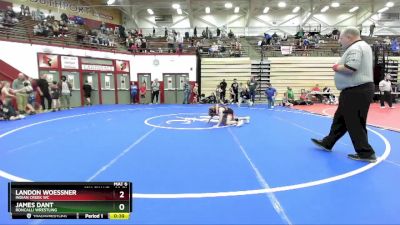 66-71 lbs Round 2 - Landon Woessner, Indian Creek WC vs James Dant, Roncalli Wrestling