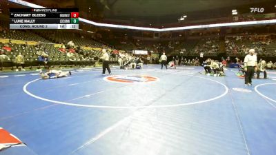 132 Class 4 lbs Cons. Round 2 - Zachary Bleess, Grain Valley vs Luke Nally, Lee`s Summit