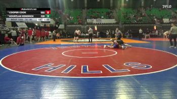 7A 190 lbs 1st Place Match - Kourtlan Kendrick, Florence vs Cooper Cook, Vestavia Hills