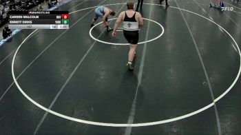 285 lbs Finals (8 Team) - Kaleb Andel, Aquinas Catholic vs Craig Bunger, Wilcox-Hildreth