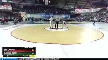 Champ. Round 2 - Lily Lawson, Yelm (Girls) vs Zahnika Olsen, R. A. Long (Girls)